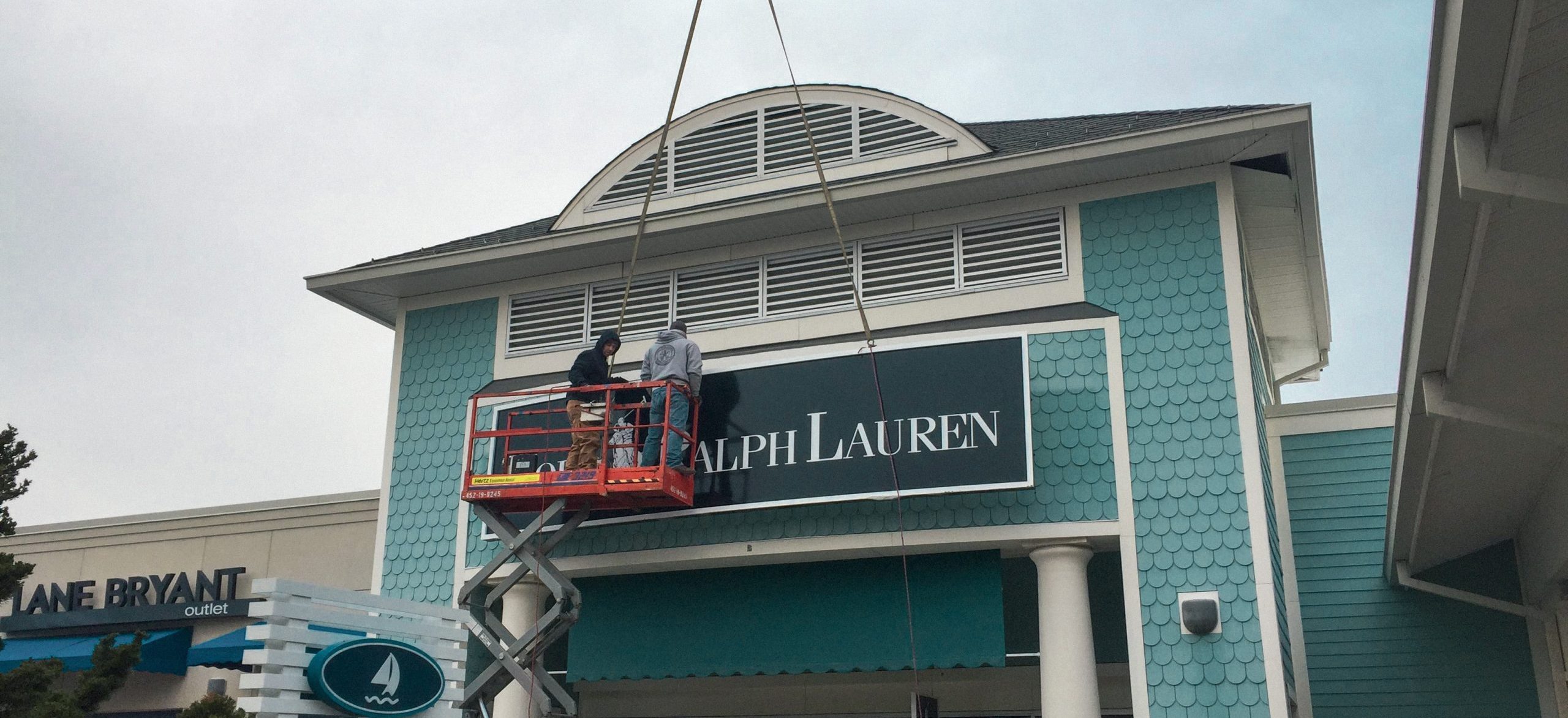 Polo Ralph Lauren Storefront Signage completed by Trademark Sign